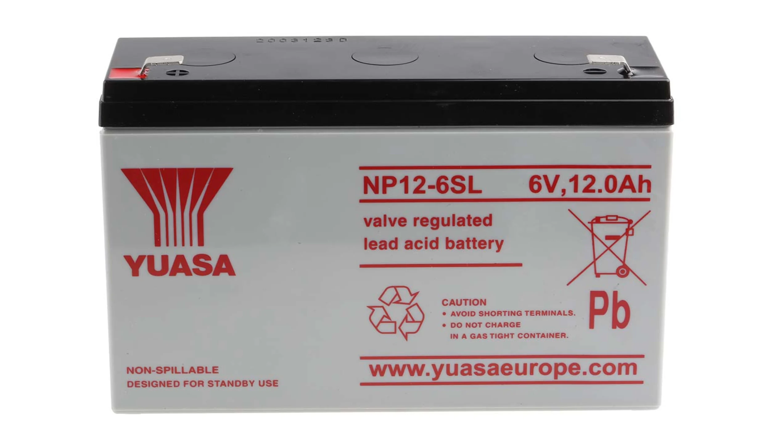 YUASA 12Ah 6v Lead Acid