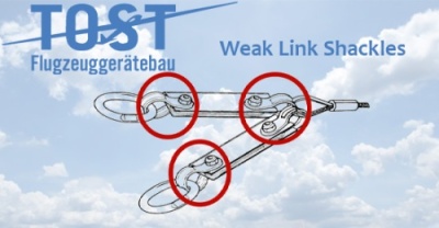 TOST Weak Link Shackle with Screw and Nut