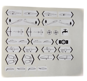 Controls Placard Sticker Set