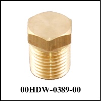 Hex Plug 1/8 NPT-M EXT BRASS - Plug for MH hardware